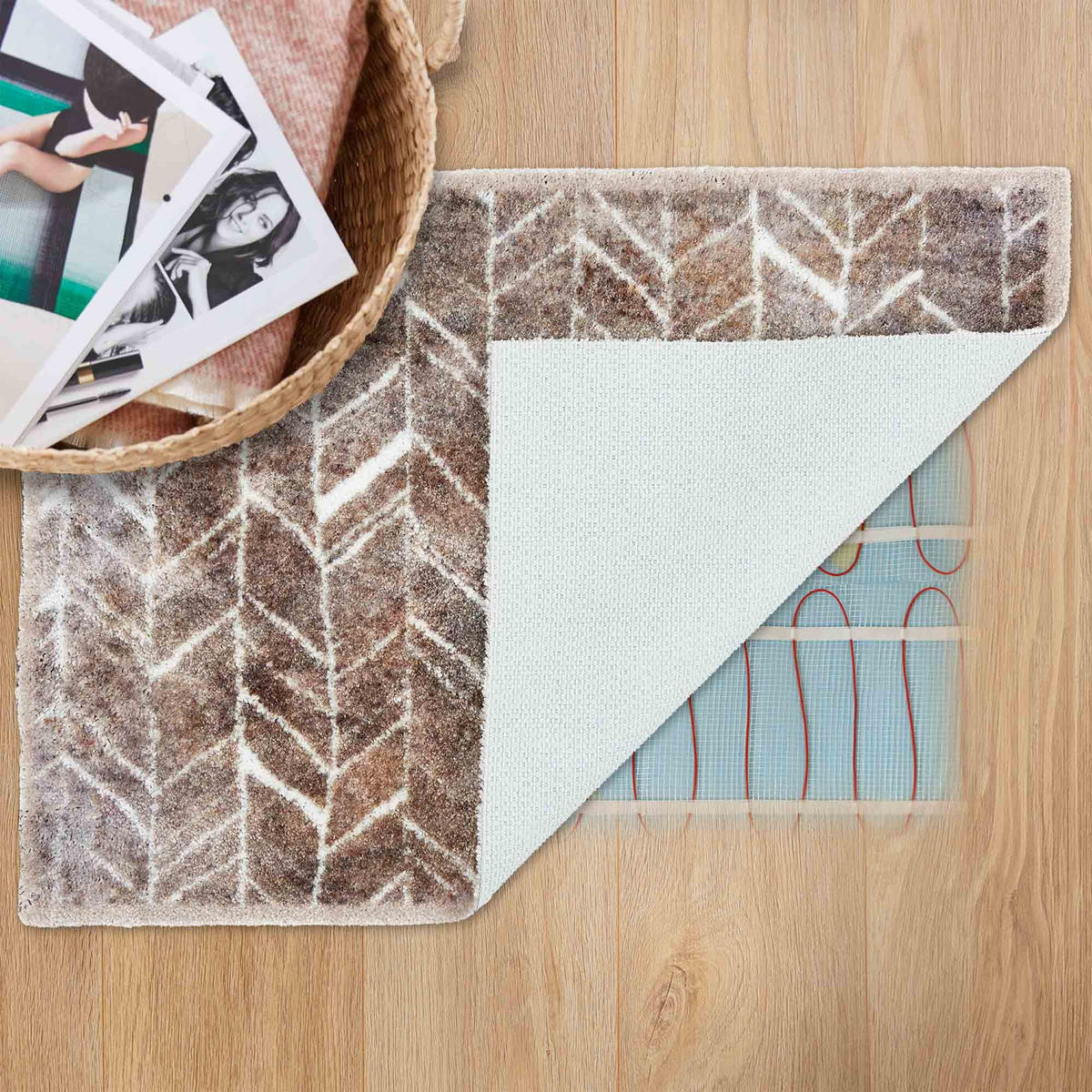 FUSSMATTE WASCHBAR PURE & SOFT - Beige, Textil (50/70cm) - Astra