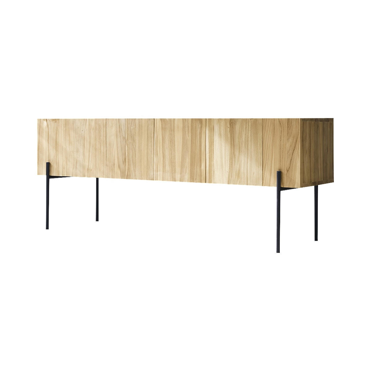 TV-SCHRANK Honorine Natur aus Teak - Naturfarben, Holz (170/66/50cm) - Tikamoon
