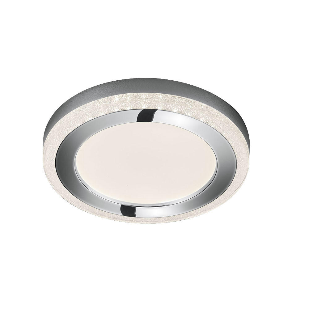 LED DECKENLEUCHTE SLIDE Weiß - Weiß, Kunststoff (40/40/4cm)