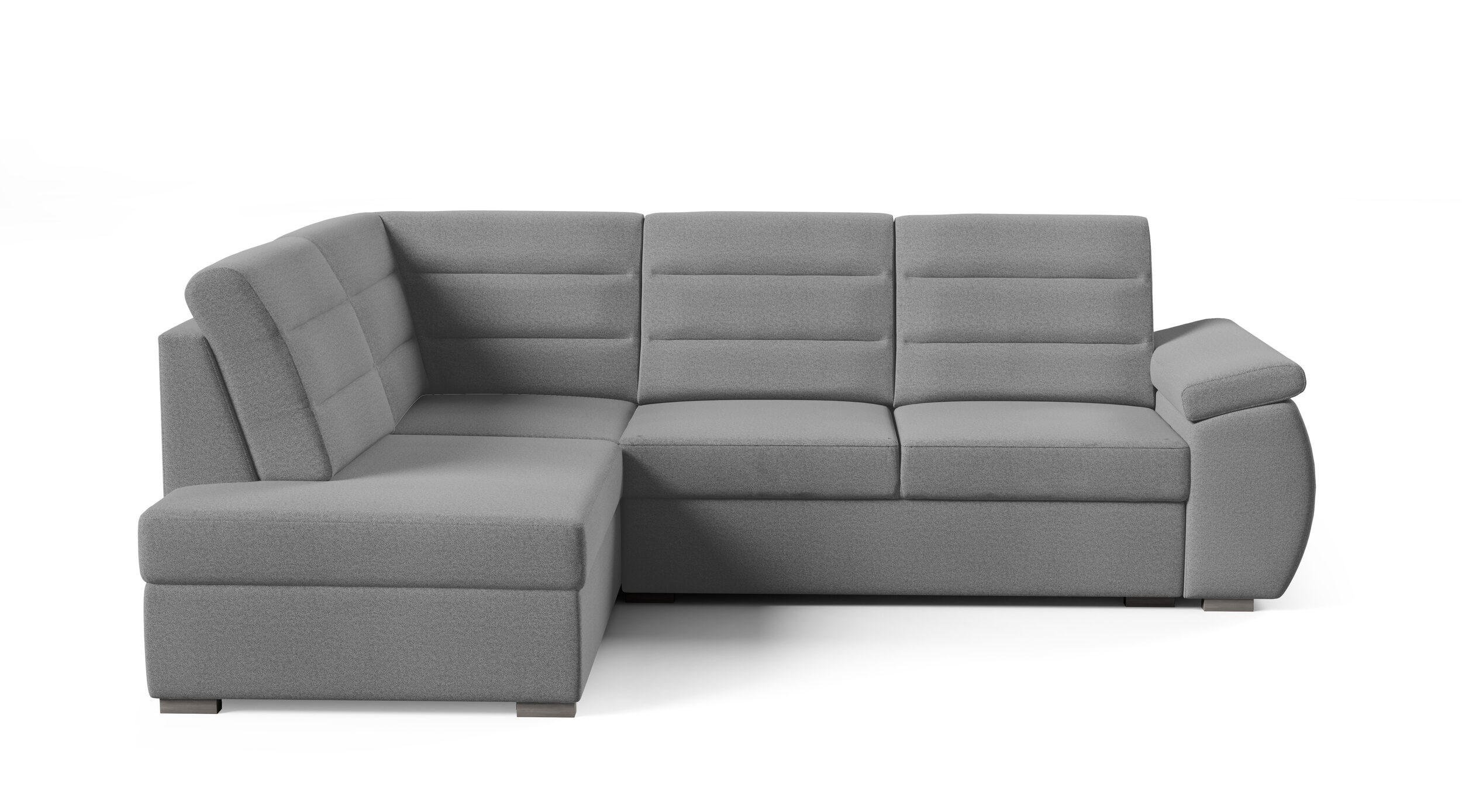 ECKSCHLAFSOFA - Ecksofa Gardenia - Dunkelgrau - Links - Dunkelgrau, Holzwerkstoff (264/190cm) - Möblo