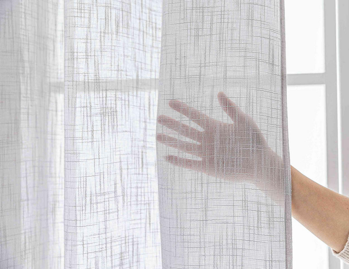 GARDINE SEOUL HxB 245x140 cm Grau - Grau, Textil (140/245cm) - Gardinenbox