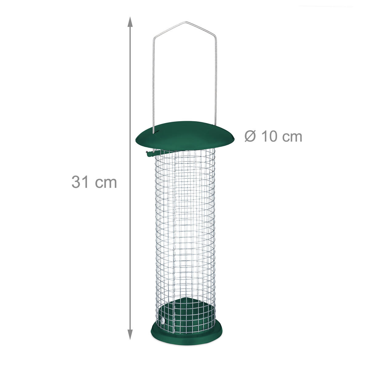 2XVOGELFUTTERSTATION - Multicolor, Metall (10/31/10cm) - Relaxdays
