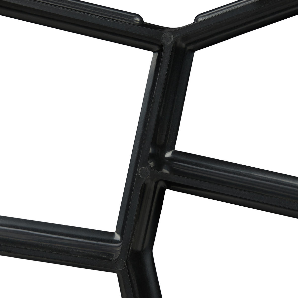 2XGEHWEGFORM - Schwarz, Kunststoff (32/4/32cm) - Relaxdays