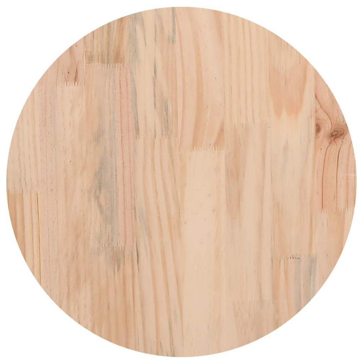 TISCHPLATTE Weiss Ø40/2,5 Cm Massivholz Kiefer - Weiß, Holz (40/40/2.5cm) - vidaXL