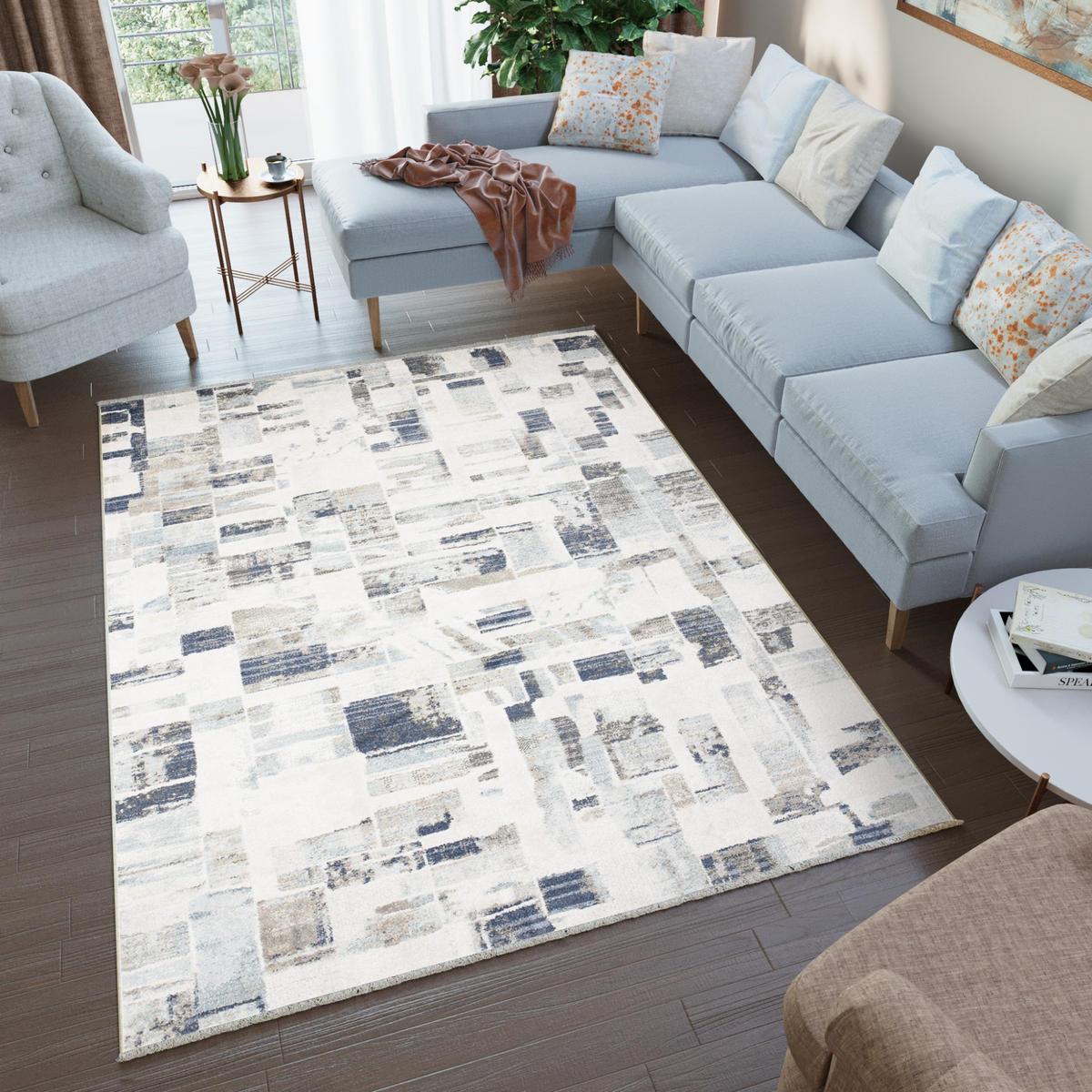 TEPPICH RIVIOLI Beige 160/225 cm - Beige, Textil (160/225cm) - Tapiso