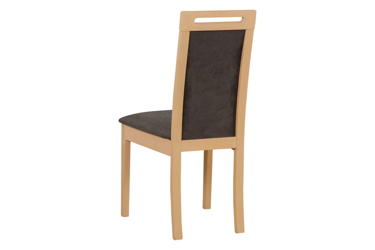STUHL 2 er ROMA 6, sonoma - Dunkelgrau/Sonoma Eiche, Holz (45/96/41cm) - Leaf Design