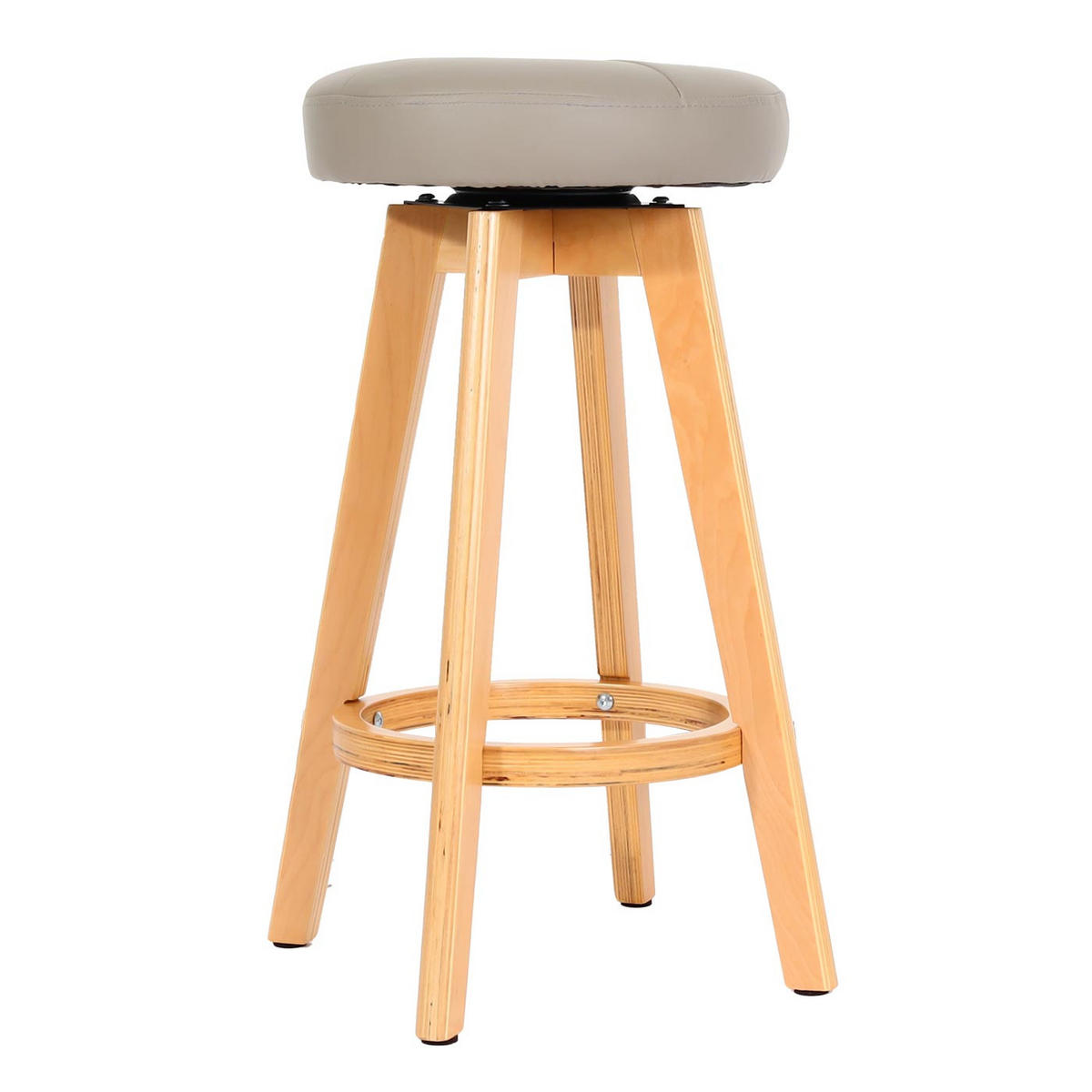 BARHOCKER taupe 2er-Set - Taupe, Holz (45/67/45cm) - MCW