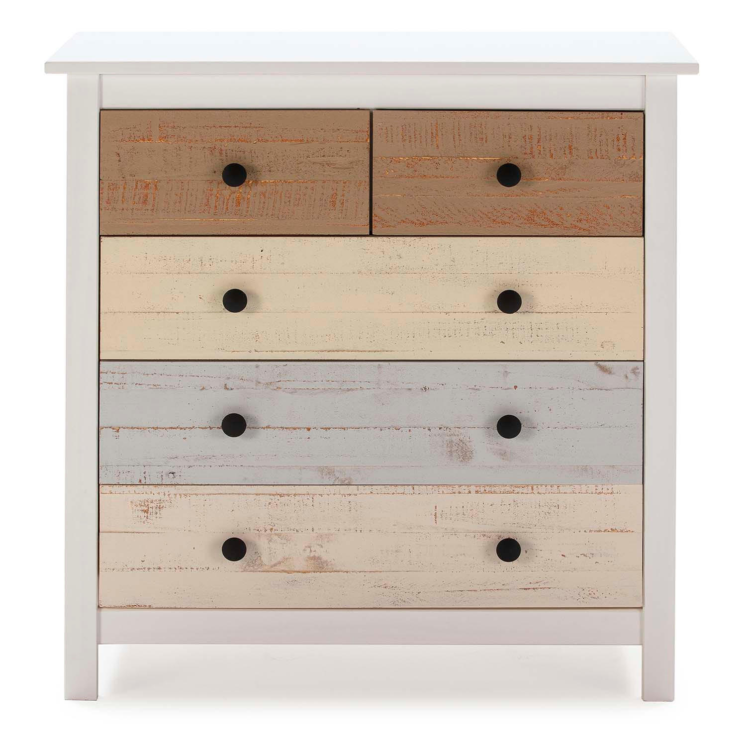 KOMMODE 79/80/40 Magda - Weiß, Holz (79/80/40cm)