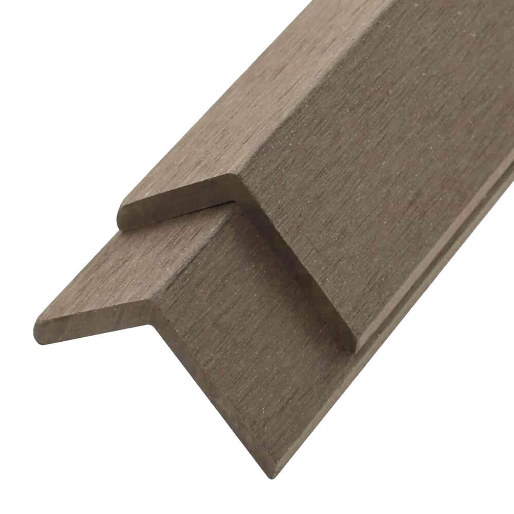 ABSCHLUSSLEISTE FINEA - Dunkelbraun - Dunkelbraun, Kunststoff (110/4.5/4.5cm) - Home Deluxe