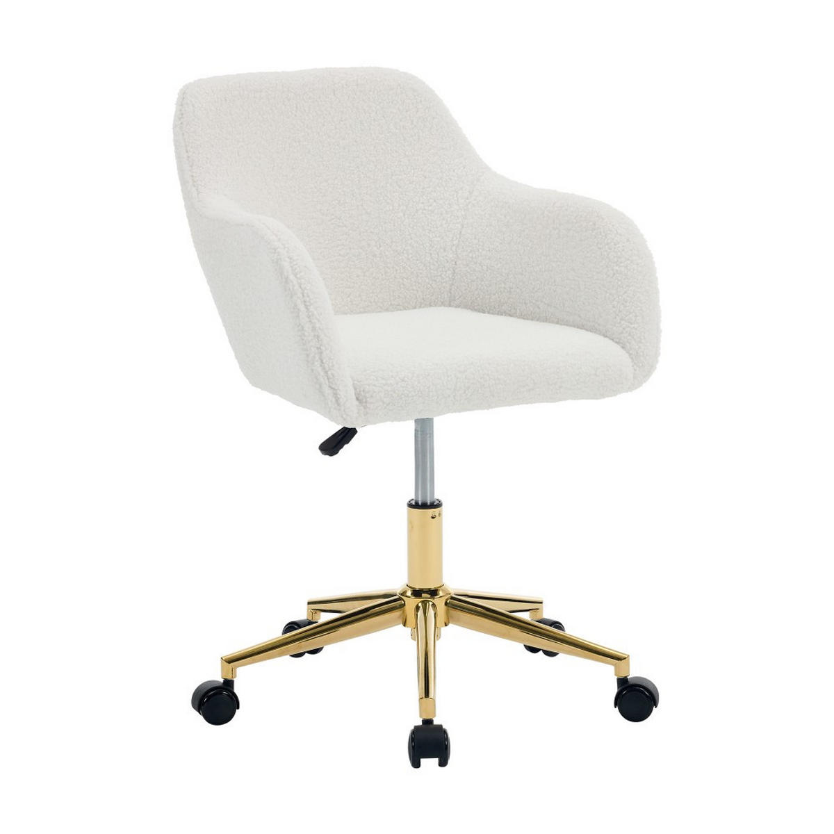 DREHSTUHL 360° drehbar Weiß - Weiß, Naturmaterialien (58/86/58cm)