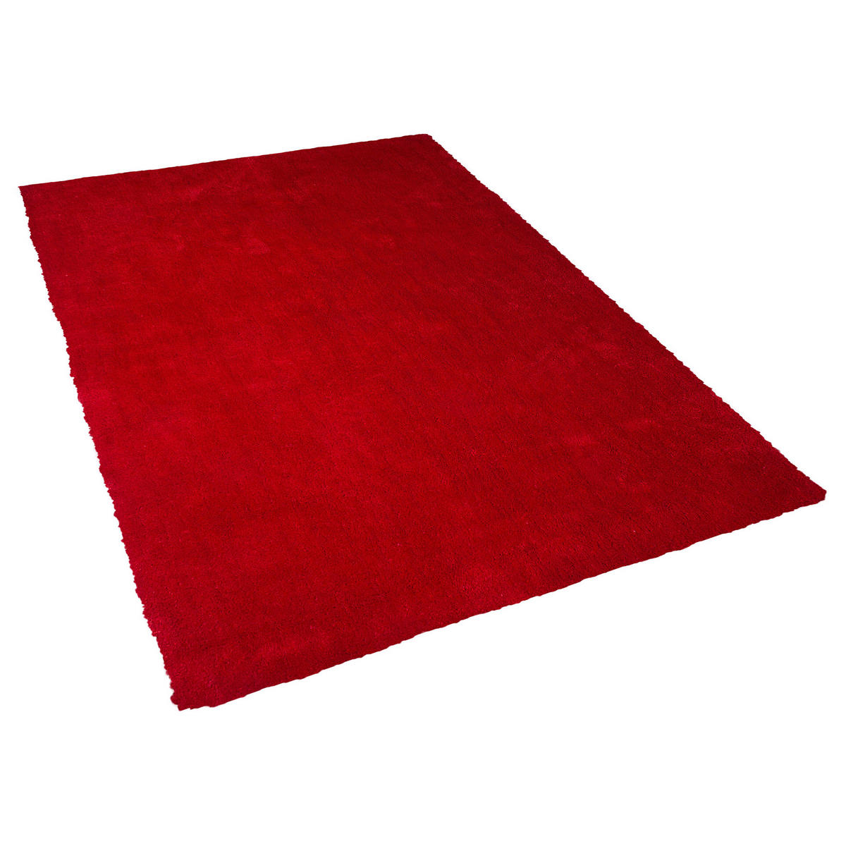 SHAGGY-TEPPICH Demre 200/140 cm - Rot, Kunststoff (140/200cm) - Beliani