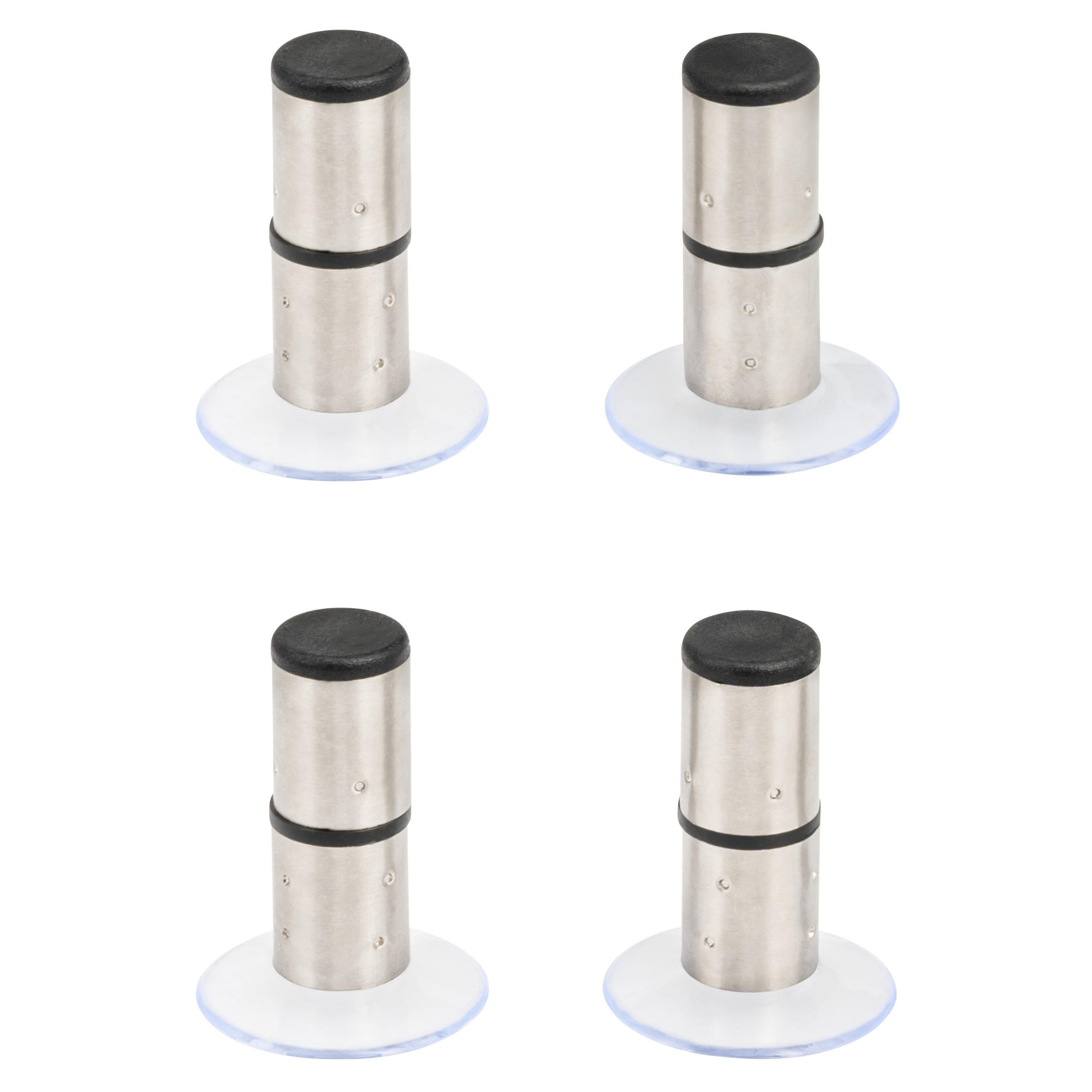 HERDABDECKPLATTEN-ERSATZFUß 4er-Set - Edelstahlfarben, Metall (2/5.5/2cm) - bremermann