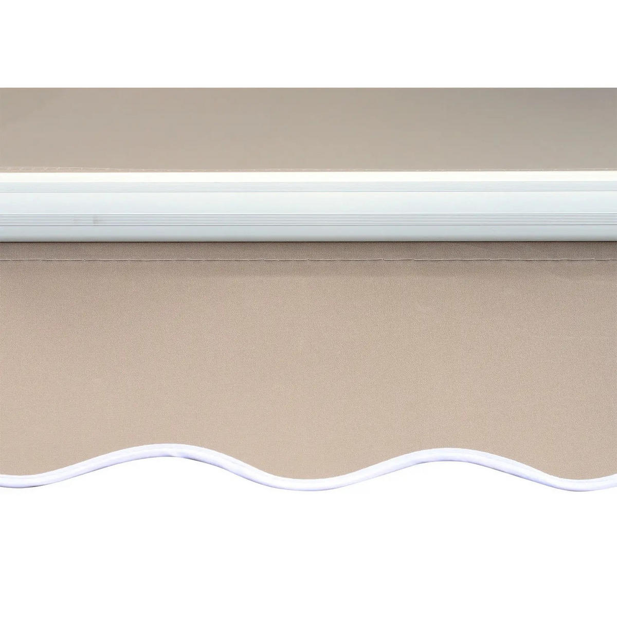 MARKISE Alu-Markise Gelenkarmmarkise Markise 3m breit Balkon Markise Sonnenschutz Balkon Beige - Beige, Textil (450/0.1/300cm)