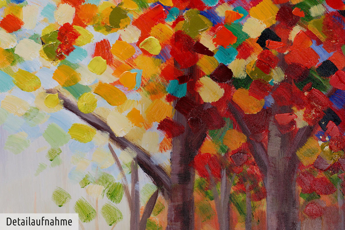 ACRYLBILD HANDGEMALT 100/75 cm - Multicolor, Holz/Textil (100/75cm) - KUNSTLOFT