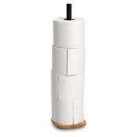 TOILETTENPAPIERSTÄNDER Ersatzrollenhalter 12/12/46 cm - Braun, Naturmaterialien (12/46/12cm) - ZELLER