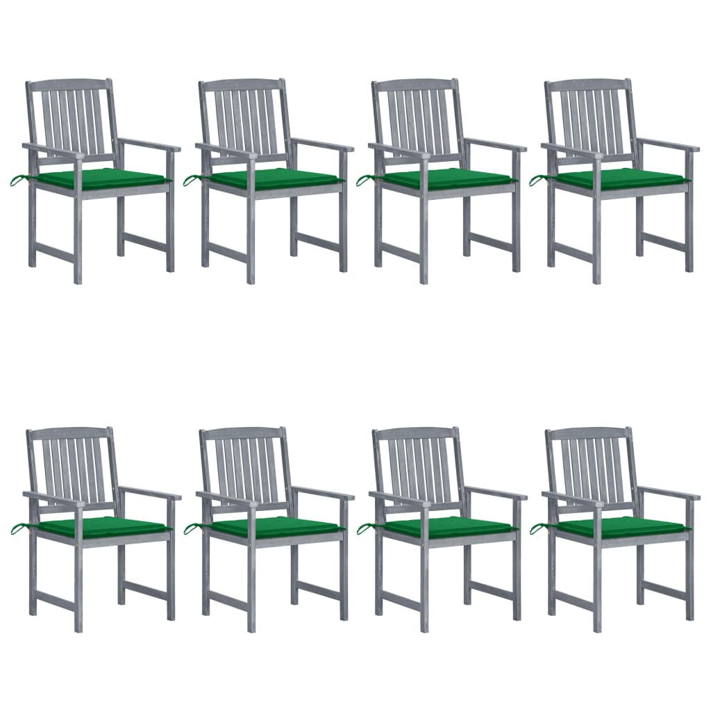 furnicato Gartenstühle Grau 61x92x57 cm