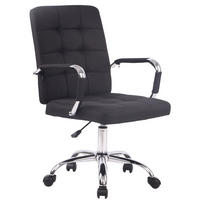 BÜROSTUHL Deal V1, Stoff Schwarz - Schwarz, Textil/Metall (56/104/62cm) - TPFLiving