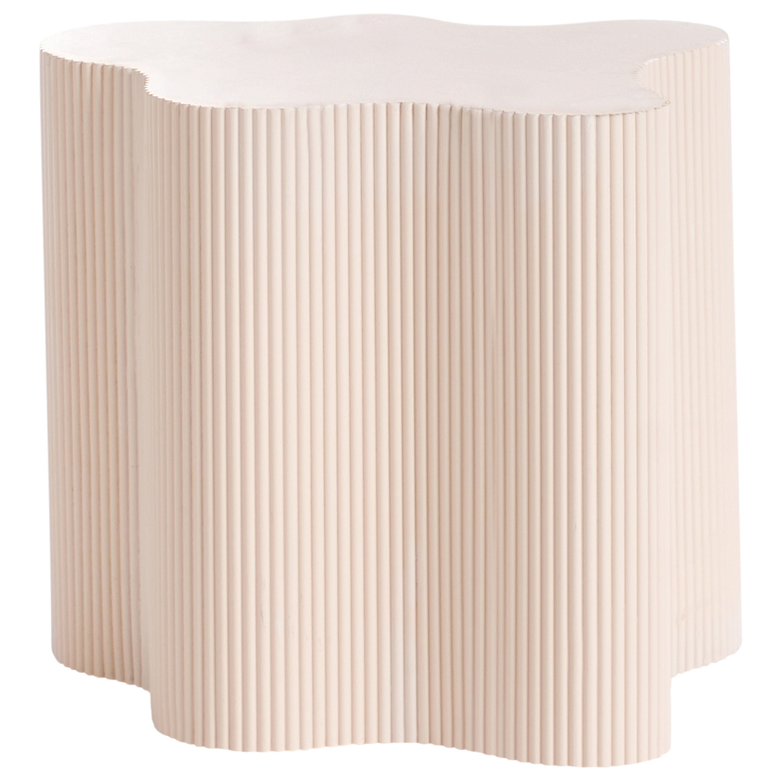 BEISTELLTISCH Cremeweiß Perry - Weiß, Holzwerkstoff (46/45/45cm) - Beliani