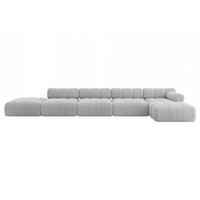 ECKSOFA modulares Sofa Lizur-L3 - 475x160x70 cm Grau Cord - Grau, Holzwerkstoff/Textil (475/160cm) - ALTDECOR