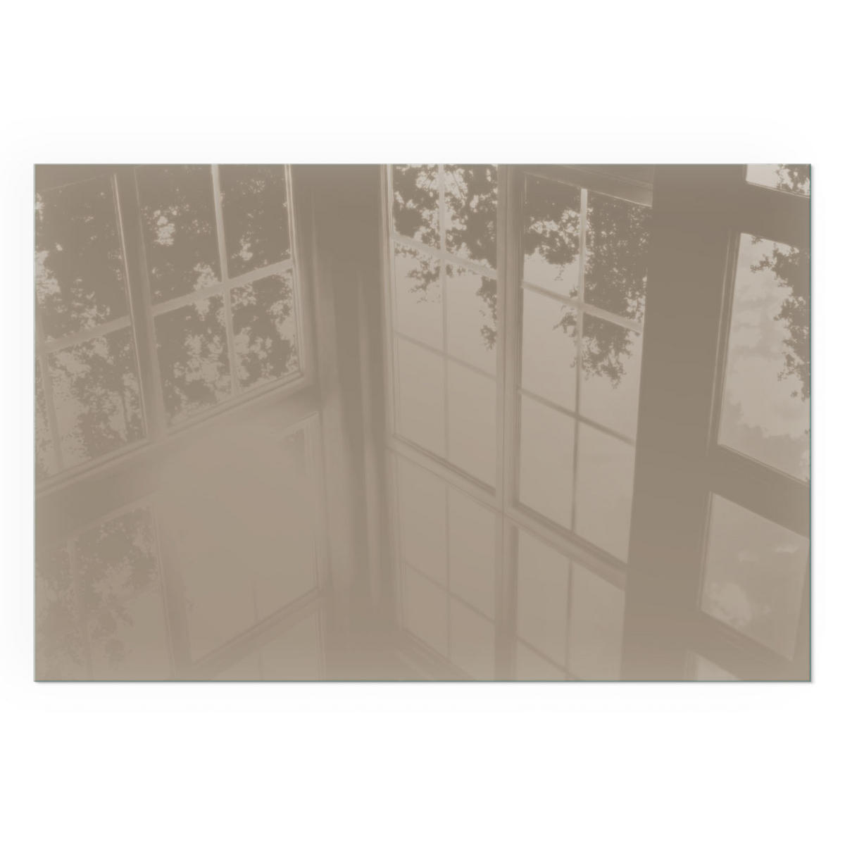 GLASPLATTE für Kamin 120x80 cm - Braun, Glas (120/80/0.4cm) - TULUP