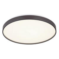 LED DECKENLEUCHTE ECLYPSE Anthrazit Opal - Anthrazit, Metall (48/48/5.5cm) - Globo Lighting