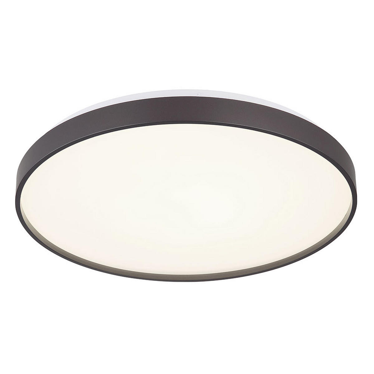 LED DECKENLEUCHTE ECLYPSE Anthrazit Opal - Anthrazit, Metall (48/48/5.5cm) - Globo Lighting
