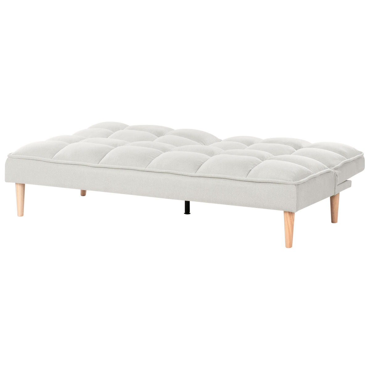 SCHLAFSOFA 3-Sitzer Stoff Cremeweiß Siljan - Creme, Textil (177/80/80cm) - Beliani