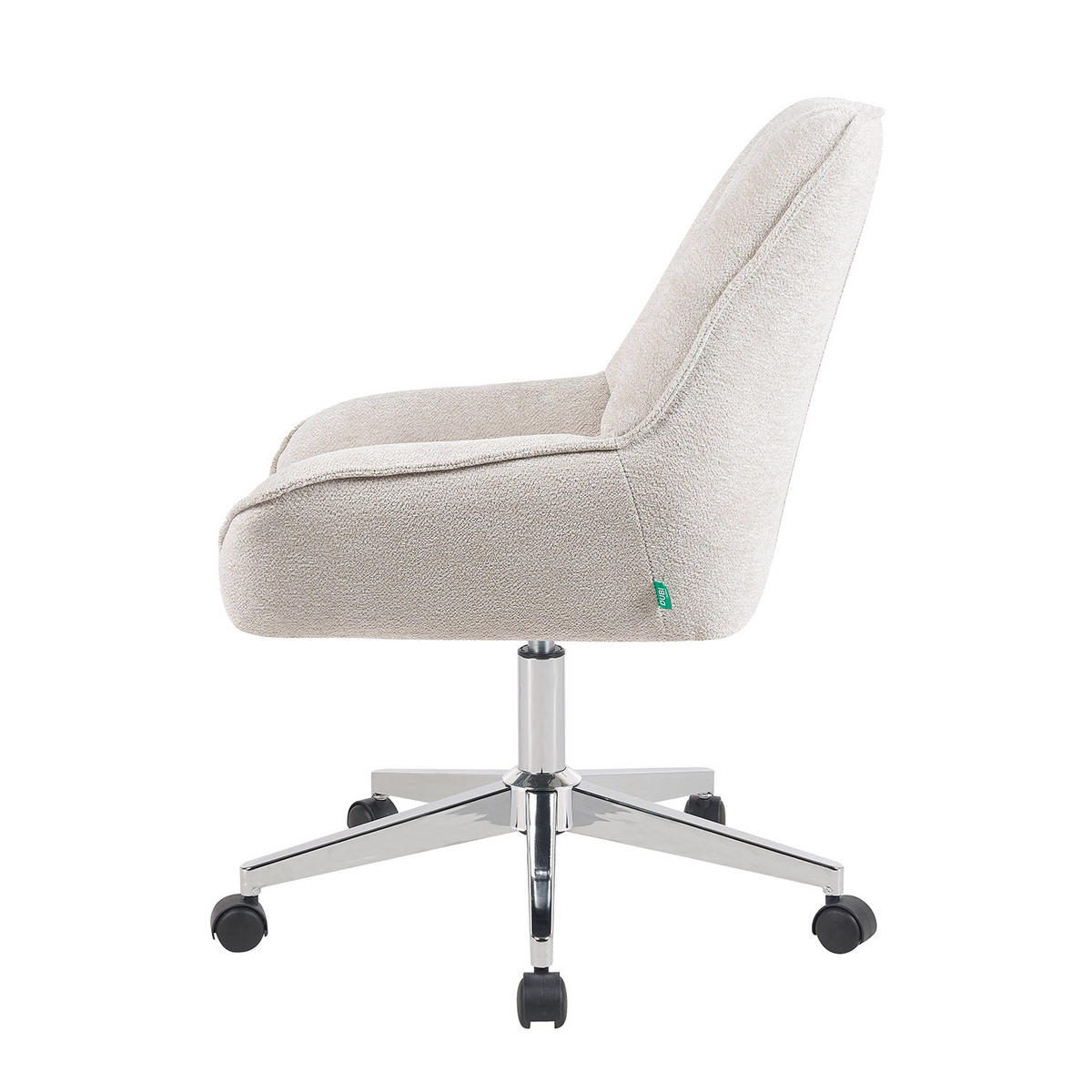 BÜROSTUHL Mika-Megan - Chromfarben/Creme, Textil/Metall (60/85/68cm) - DUBI Möbel