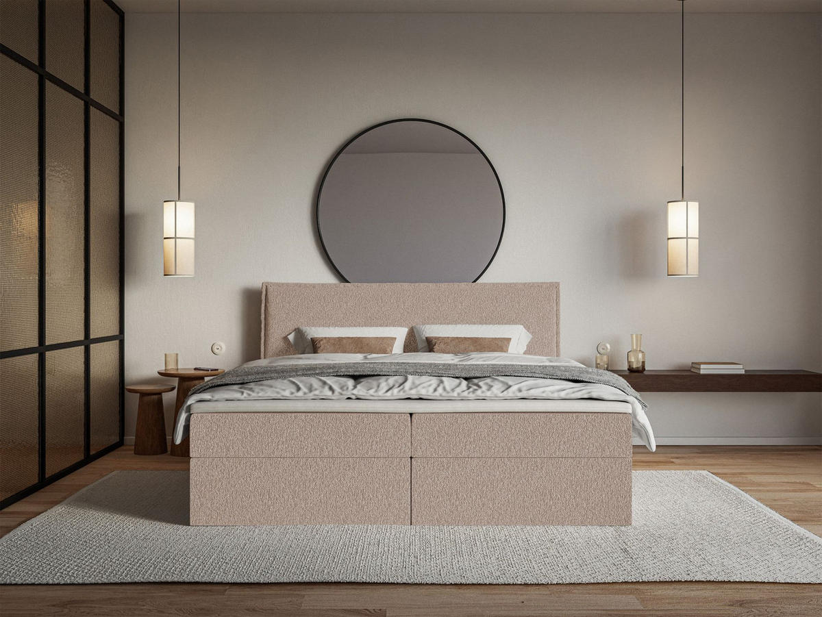 BOXBETT Softie Dunkelbeige Chenille 180x200 cm - Beige, Textil (180/200cm) - Selsey