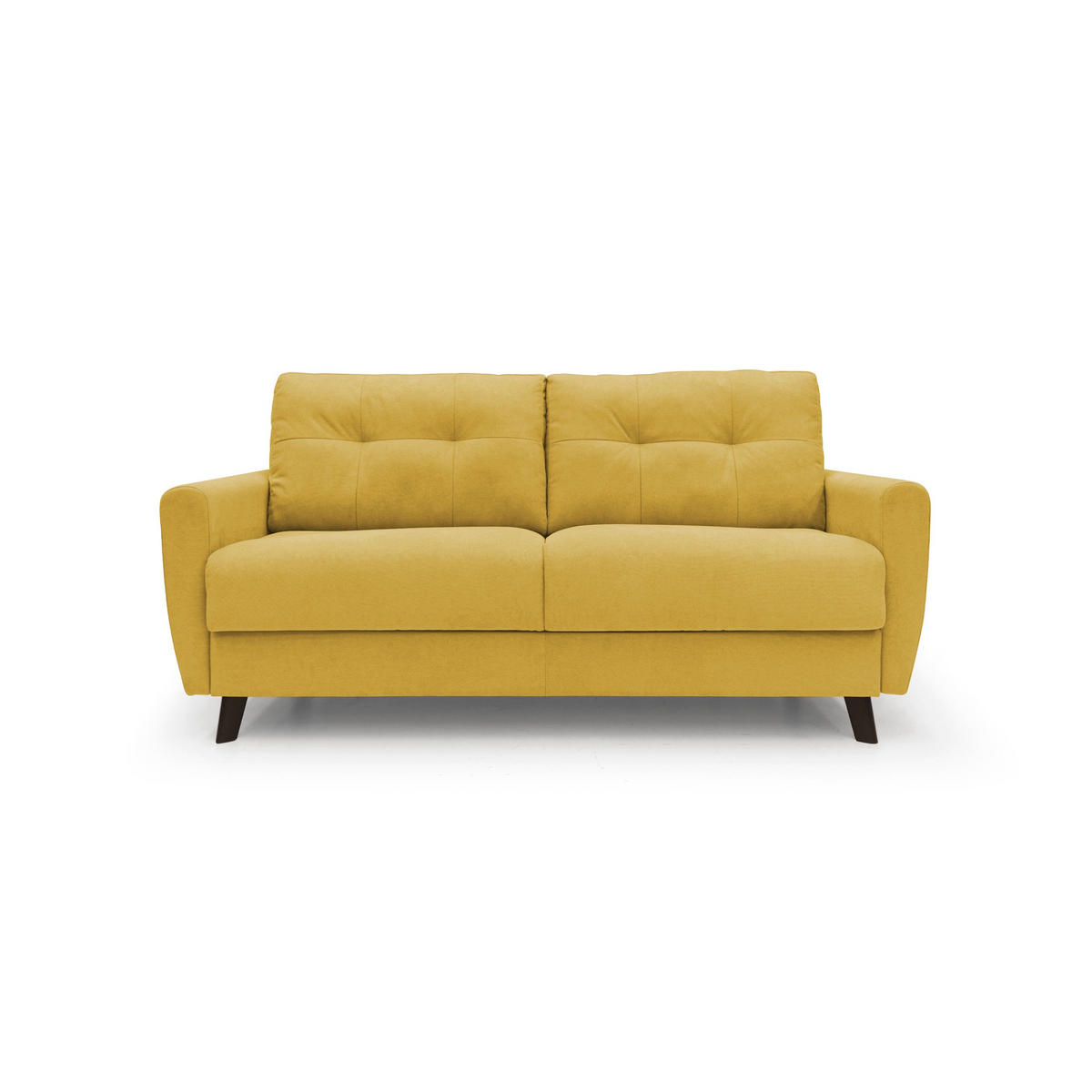 SCHLAFSOFA Callisto - Gelb, Textil (208/97/96cm) - Divani.store
