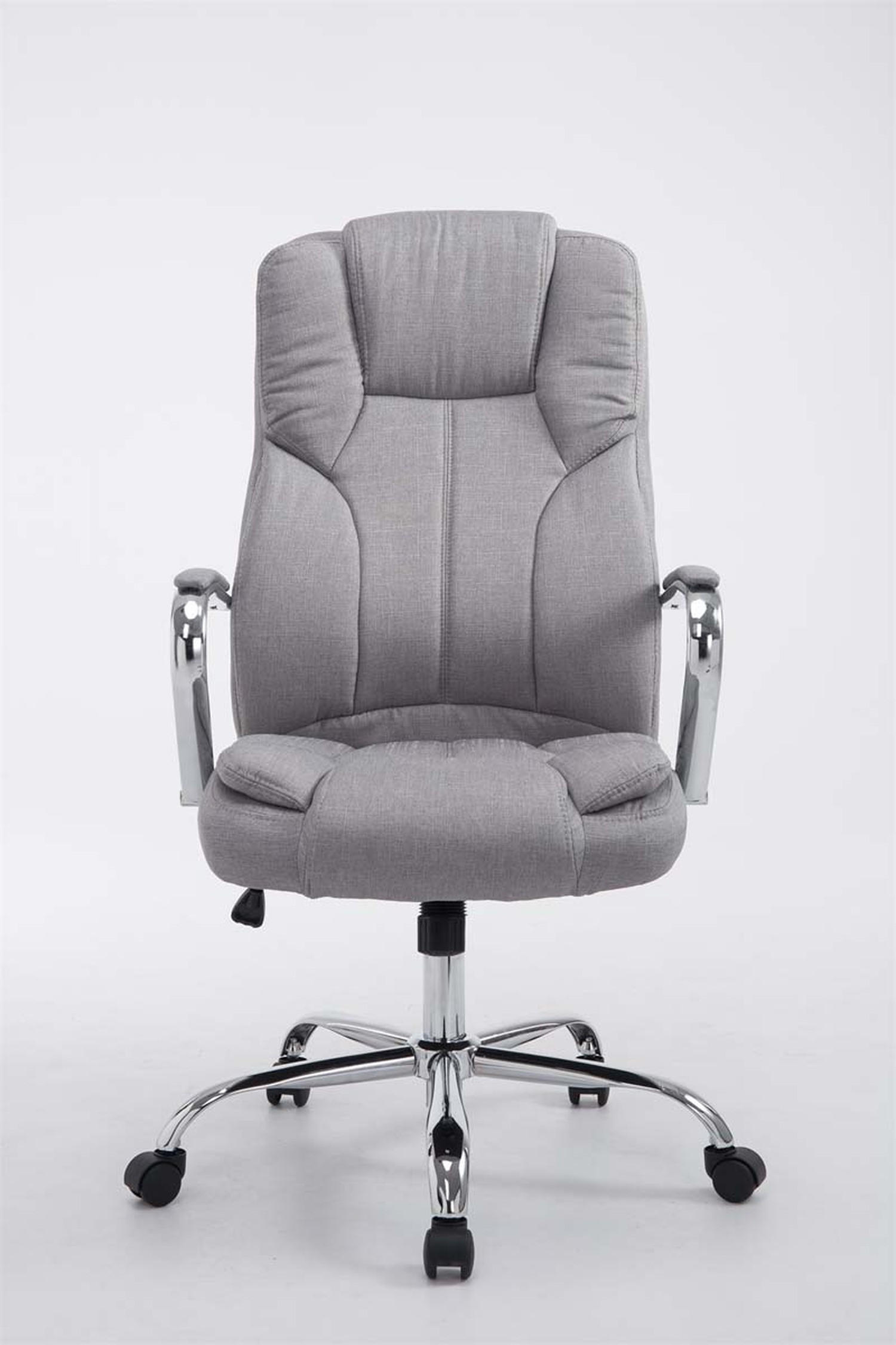 BÜROSTUHL Xavier Two, Stoffbezug Grau - Grau, Textil/Metall (62/125/70cm) - TPFLiving
