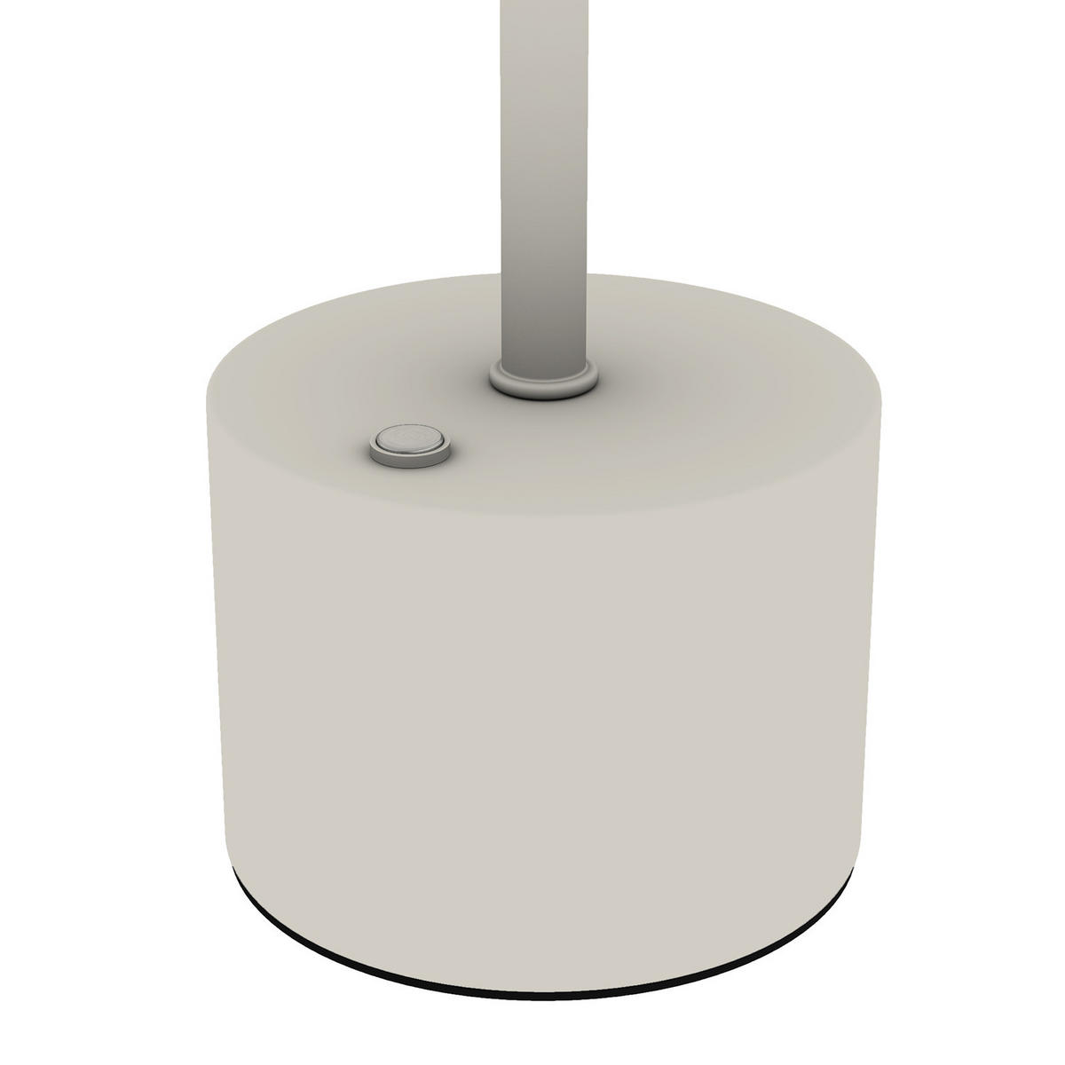AKKU-TISCHLEUCHTE - Eisen / Kunststoff - Beige, Metall (8/8/28cm) - home24