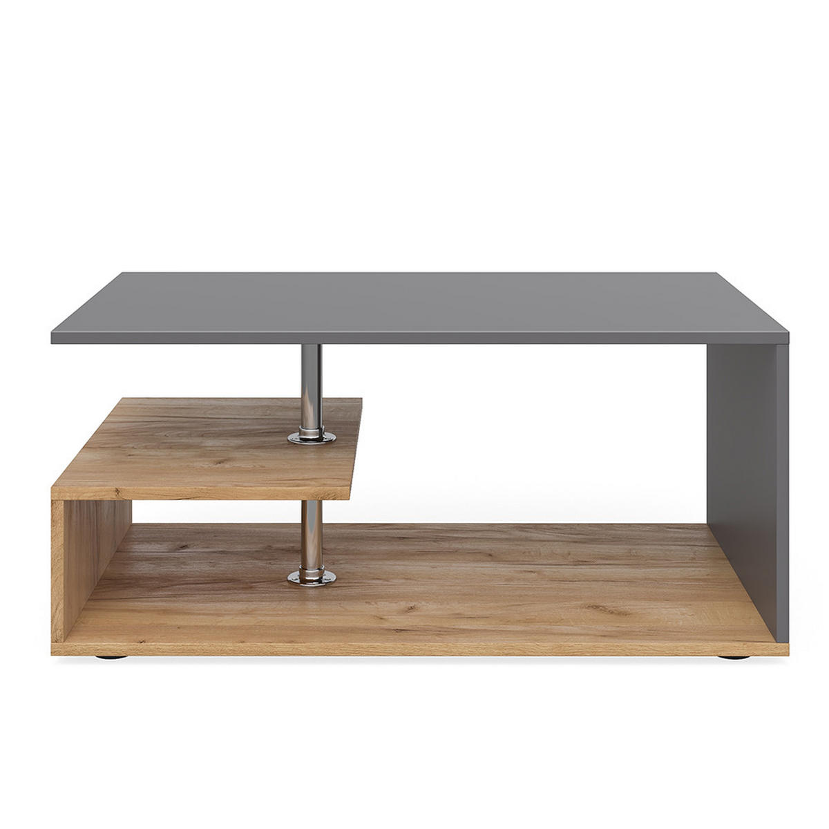 COUCHTISCH Guillermo Anthrazit/Sandeiche 91 x 52,6 cm - Anthrazit/Sonoma Eiche, Holzwerkstoff (52.6/91/41cm) - Vicco