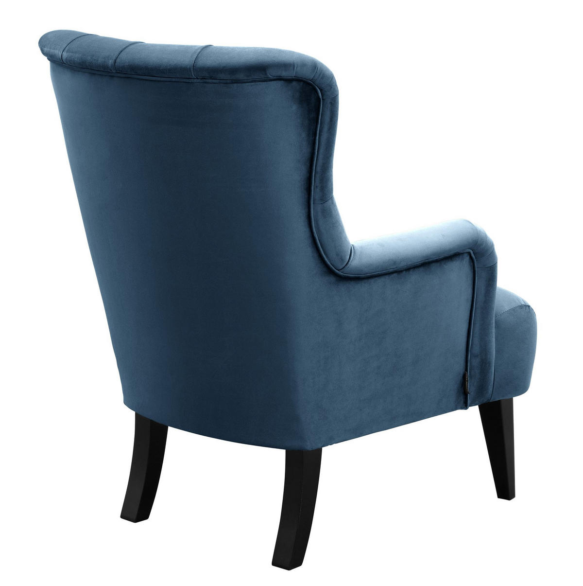 SESSEL Kayley Samtvelours dunkelblau - Dunkelblau, Kunststoff (71/97/82cm) - 58aufmkessel