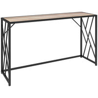 KONSOLENTISCH 120/35/75 cm braun aus Sperrholz mit Metallgestell - Braun, Holz (120/35/75cm) - OKWISH