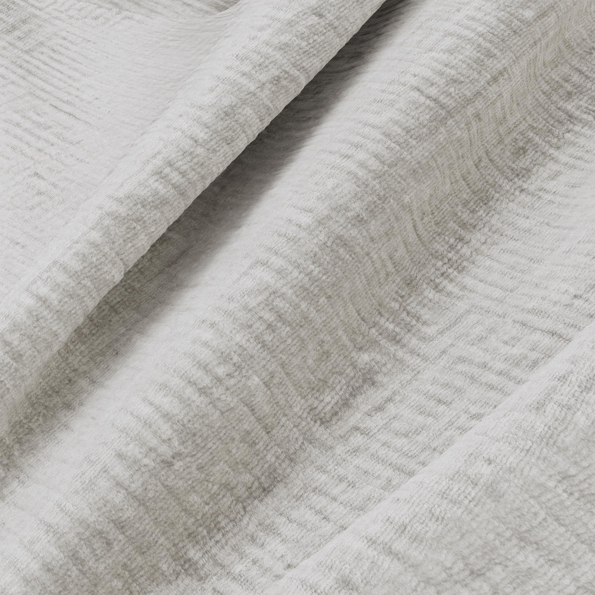 SOFA 3-Sitzer Texturierter Samt Creme 205cm - Creme, Textil (205/73/97cm) - Sia Home