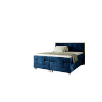 BOXSPRINGBETT Elektrisch Henry - Blau, Holzwerkstoff/Textil (120/200cm) - Fun Möbel