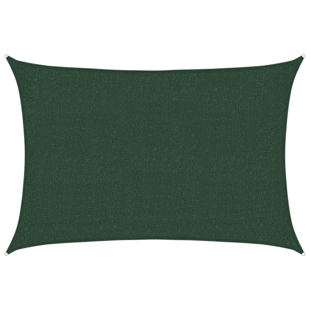 SONNENSEGEL 160 g/m² Dunkelgrün 2x3 m HDPE - Grün, Textil (300/200cm) - furnicato