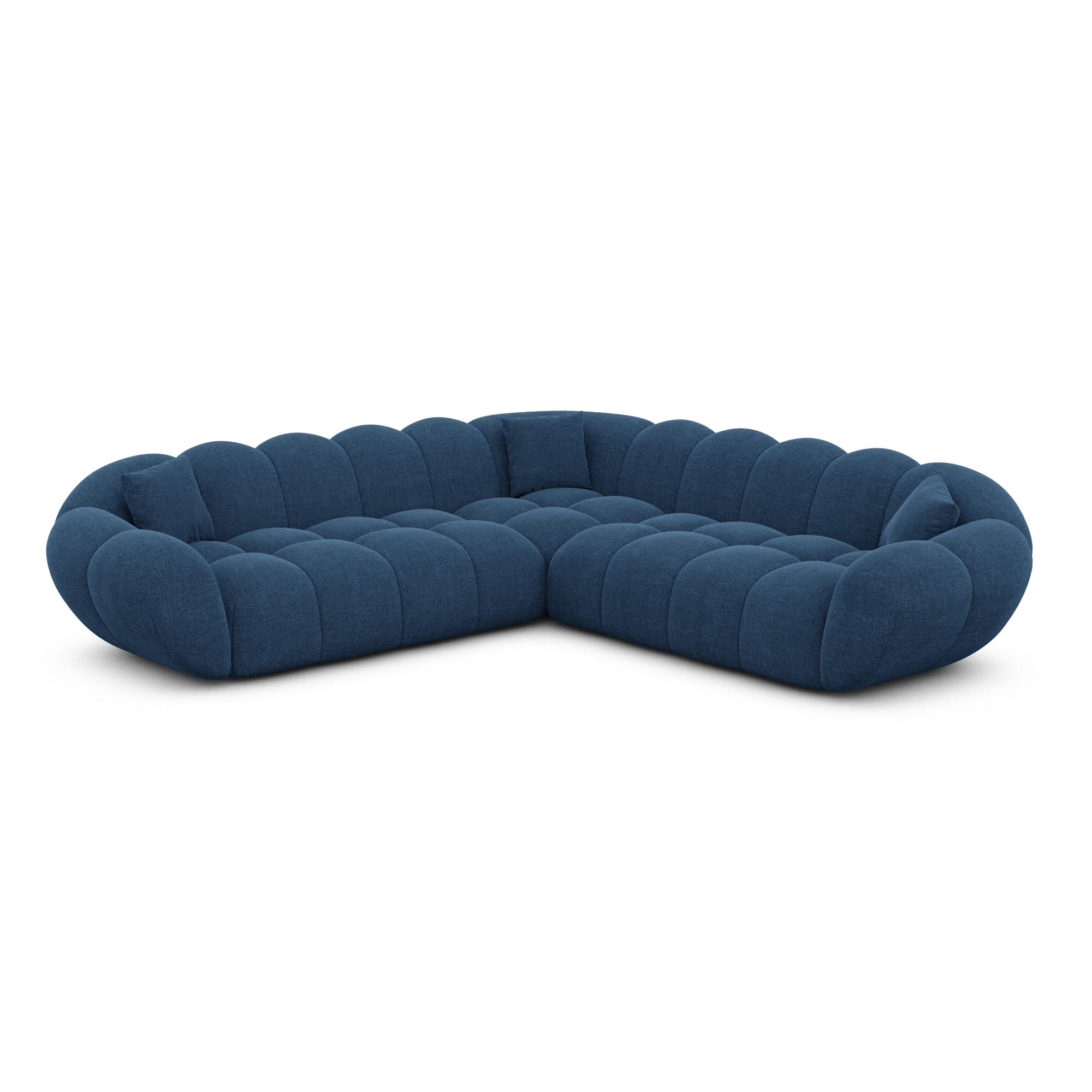 Varoyal Ecksofa Dunkelblau 258x258 cm
