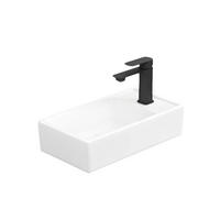 WASCHBECKEN Keramik Aufsatzbecken 41 / 22 / 10 cm - Weiß, Keramik (22/10/41cm) - EMKE