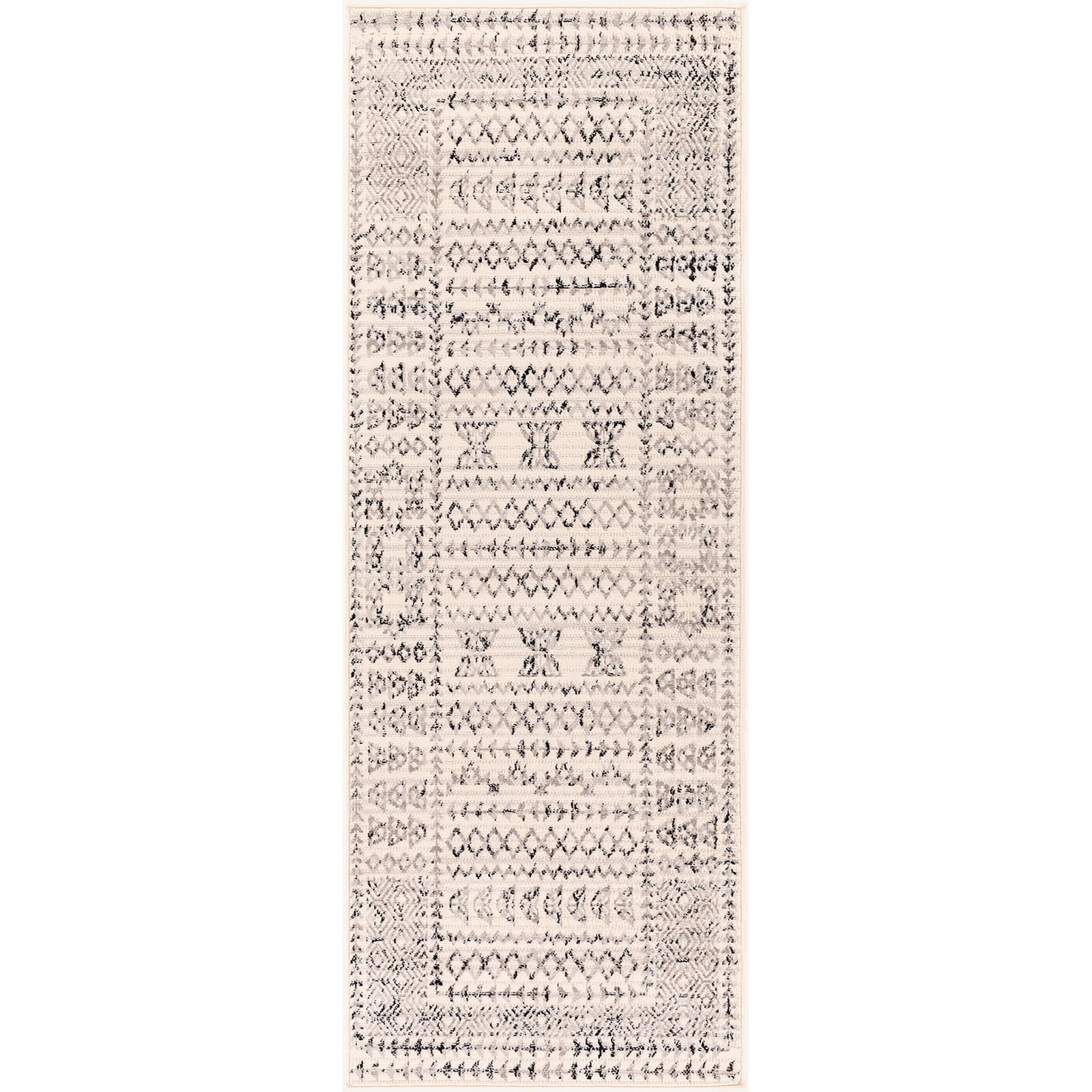 Livabliss Kurzflorteppich Hellgrau 80x220 cm