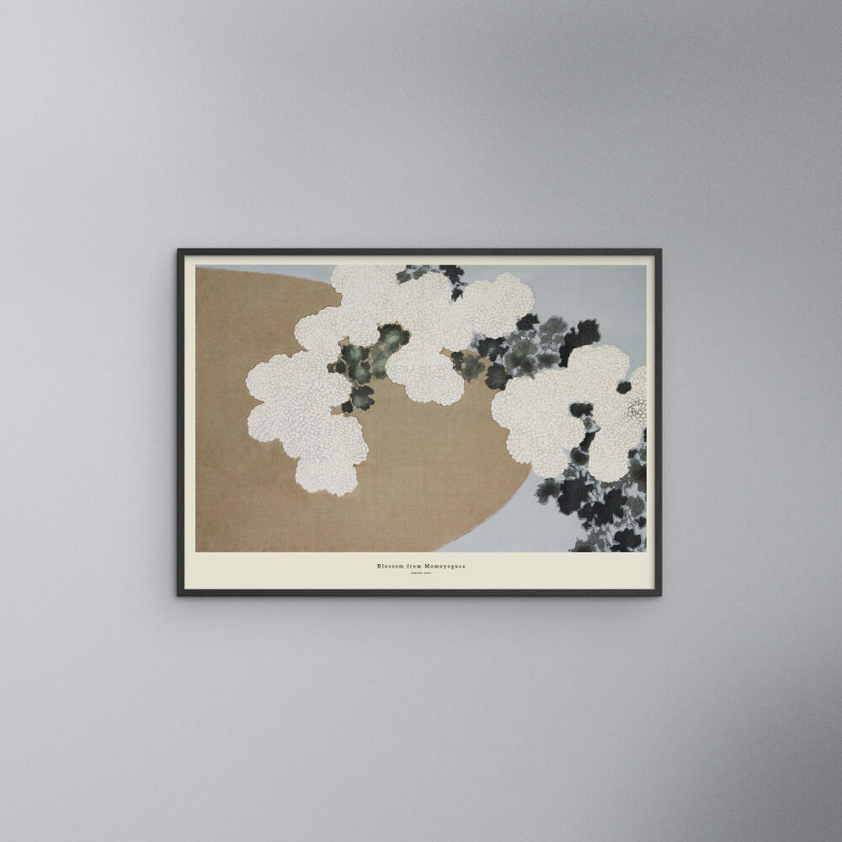 POSTER mit Rahmen A.P. Atelier - Blossom from Momoyogusa - Schwarz/Naturfarben, Holz/Papier (70/100cm) - Poster&Frame