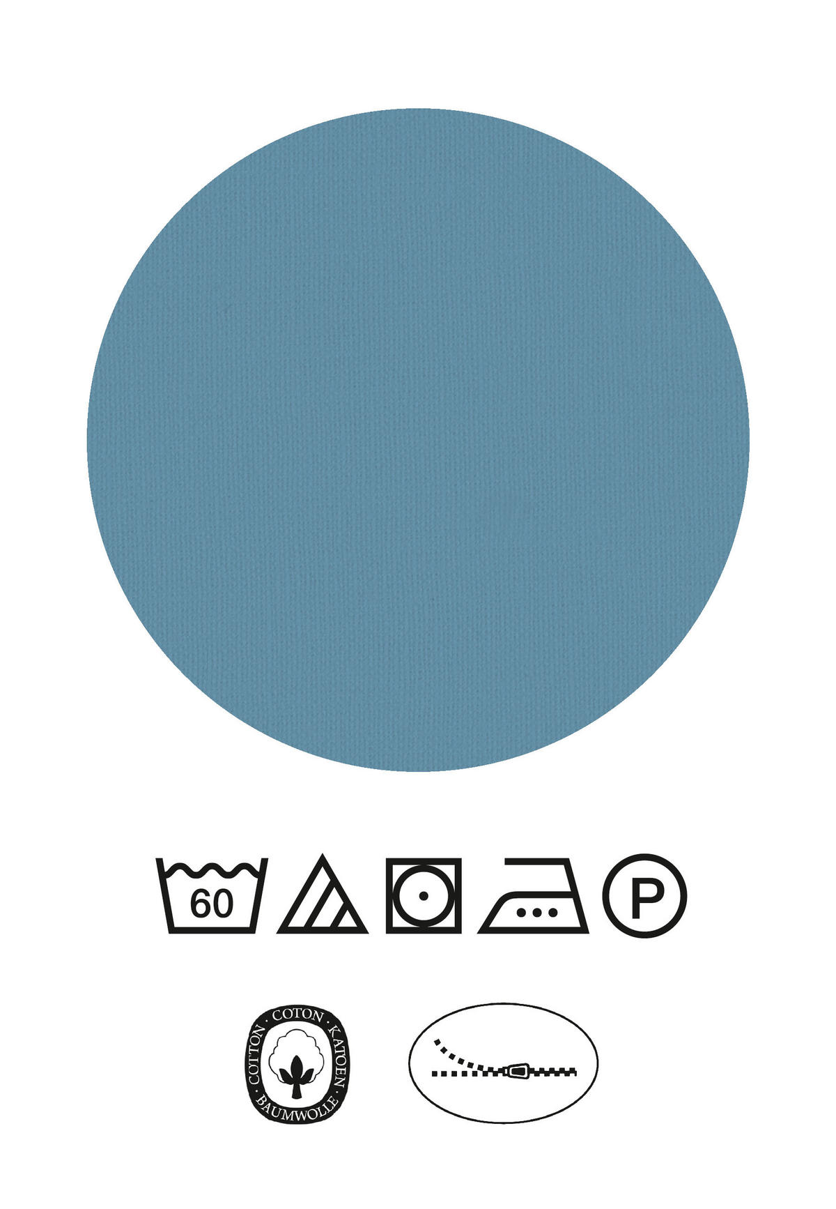 BETTWÄSCHE-GARNITUR Renforcé Blockstreifen taubenblau, 155x220 cm + 80x80 cm - Blaugrau, Textil (155/220cm) - Daniel Hechter