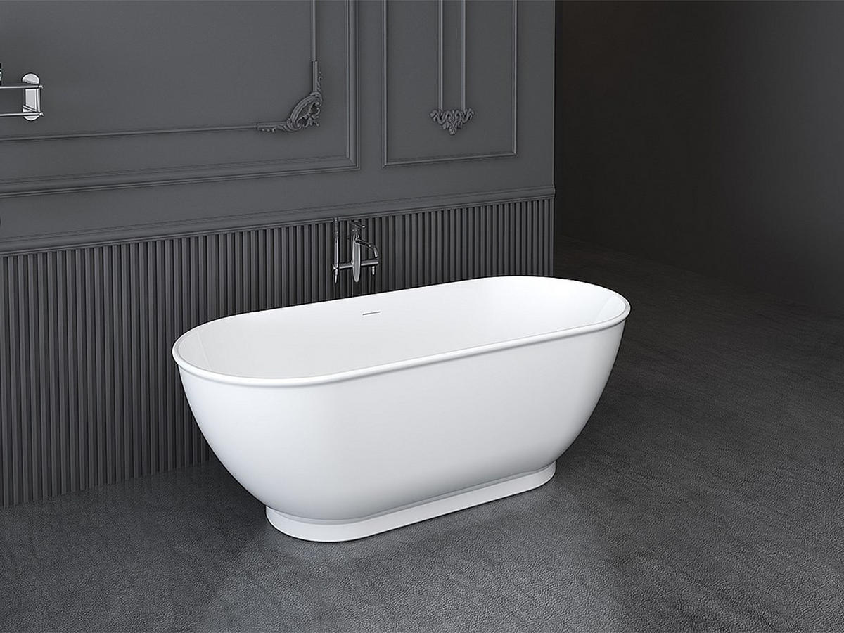 BADEWANNE - 170 cm x 75 cm - Acryl - Weiß - Weiß, Kunststoff (170/60/75cm) - Vente-Unique