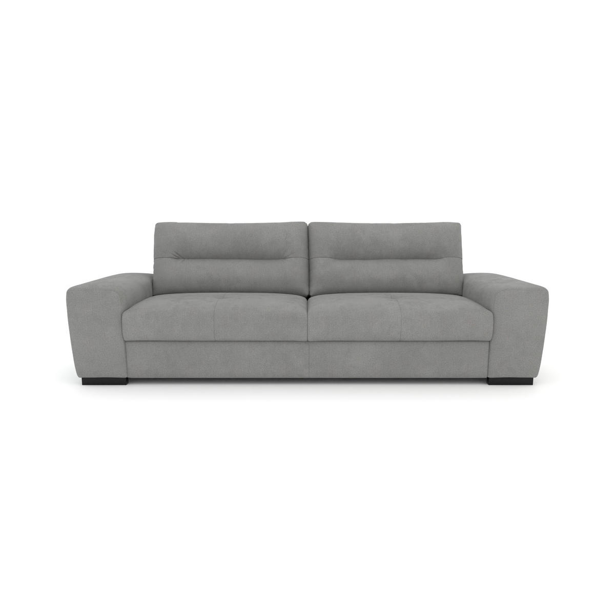 3-SITZER Carlisle Chenille Grau 274/97/93 cm - Grau, Kunststoff/Textil (274/93/97cm) - foamnova