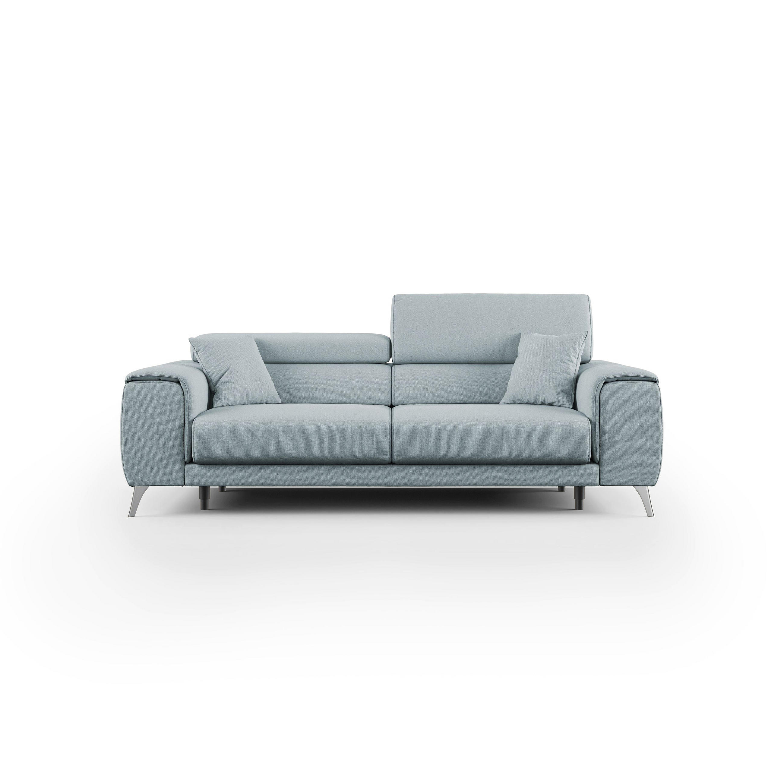 LINEARSOFA Fusion - Hellblau, Textil (215/73/102cm) - Divani.store