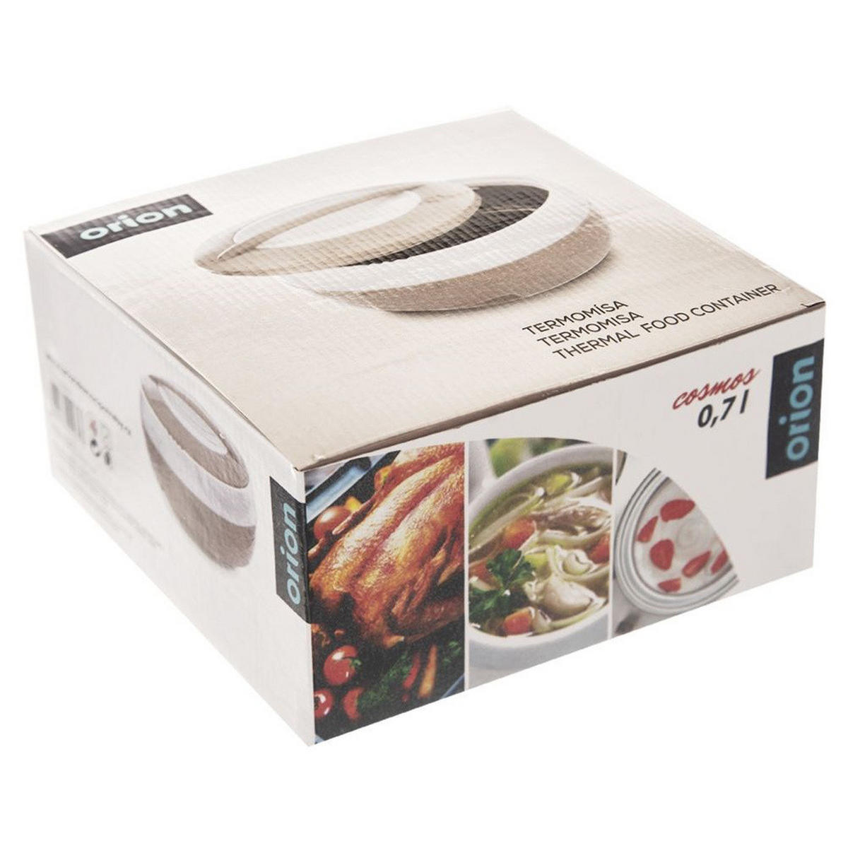 LUNCHTHERMOSKANNE Cosmos Edelstahl 700 ml - Braun, Kunststoff (17/9/17cm) - Orion 