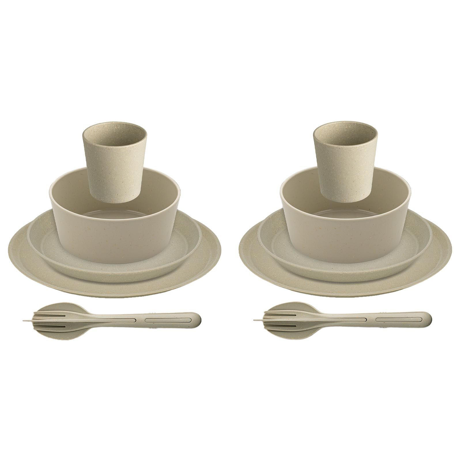 GESCHIRRSET Connect Set Helsinki beige 10er Set - Beige, Kunststoff (25.7/15/25.7cm) - Koziol
