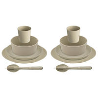 GESCHIRRSET Connect Set Helsinki beige 10er Set - Beige, Kunststoff (25.7/15/25.7cm) - Koziol