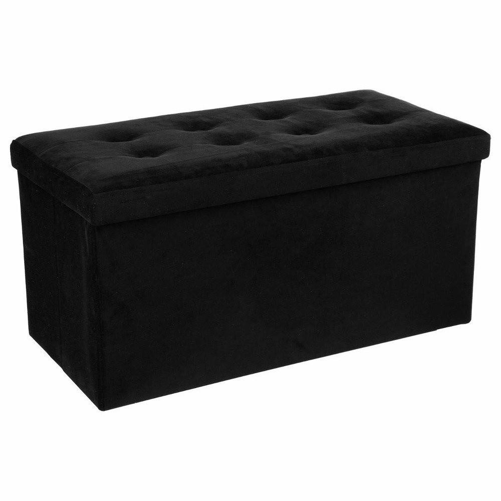 HOCKER für Wohnzimmer und Schlafzimmer 38/76/38 cm - Schwarz, Holzwerkstoff (76/38/38cm) - Atmosphera Createur d´interieur